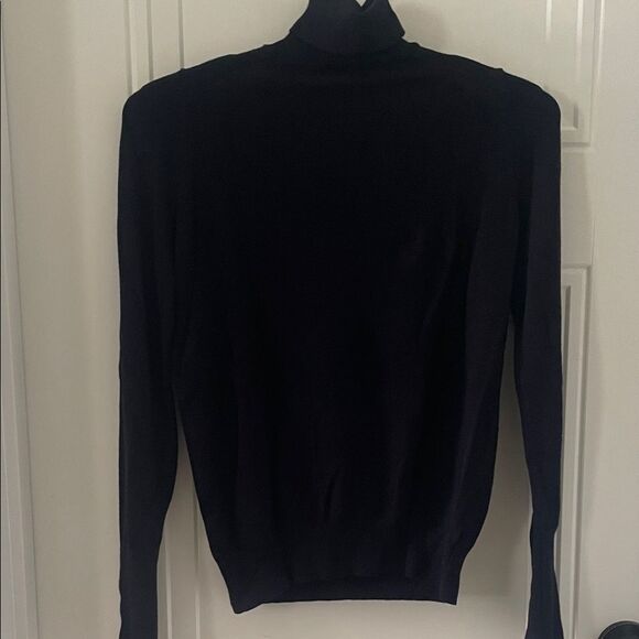 Zara Navy Blue Knit Turtleneck Sweater - Picture 4 of 4